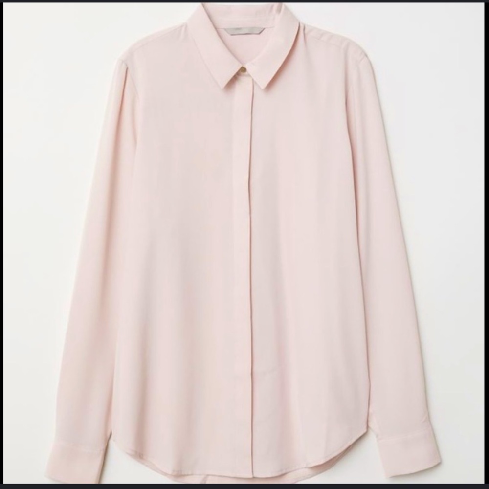 H&M blush blouse